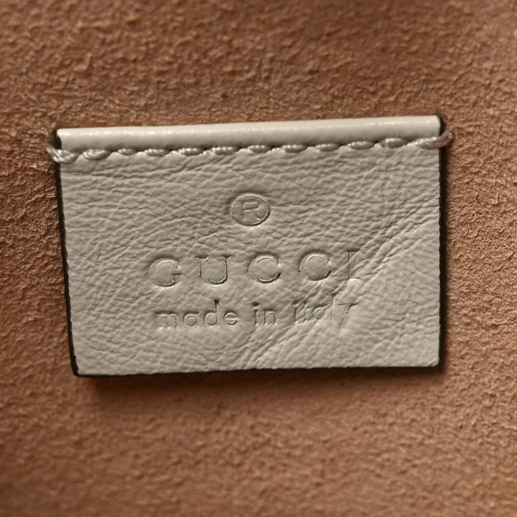 Gucci Calfskin Large Rajah Chain Tote White
