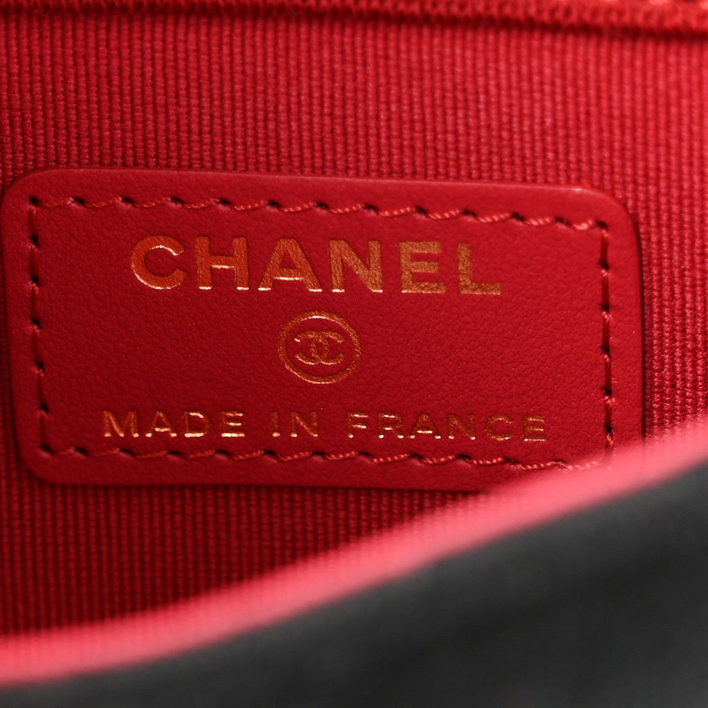 Chanel Jersey Quilted Micro Mini Flap Black