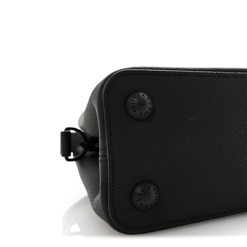 Louis Vuitton Taurillon Capucines East West MM Matte Black