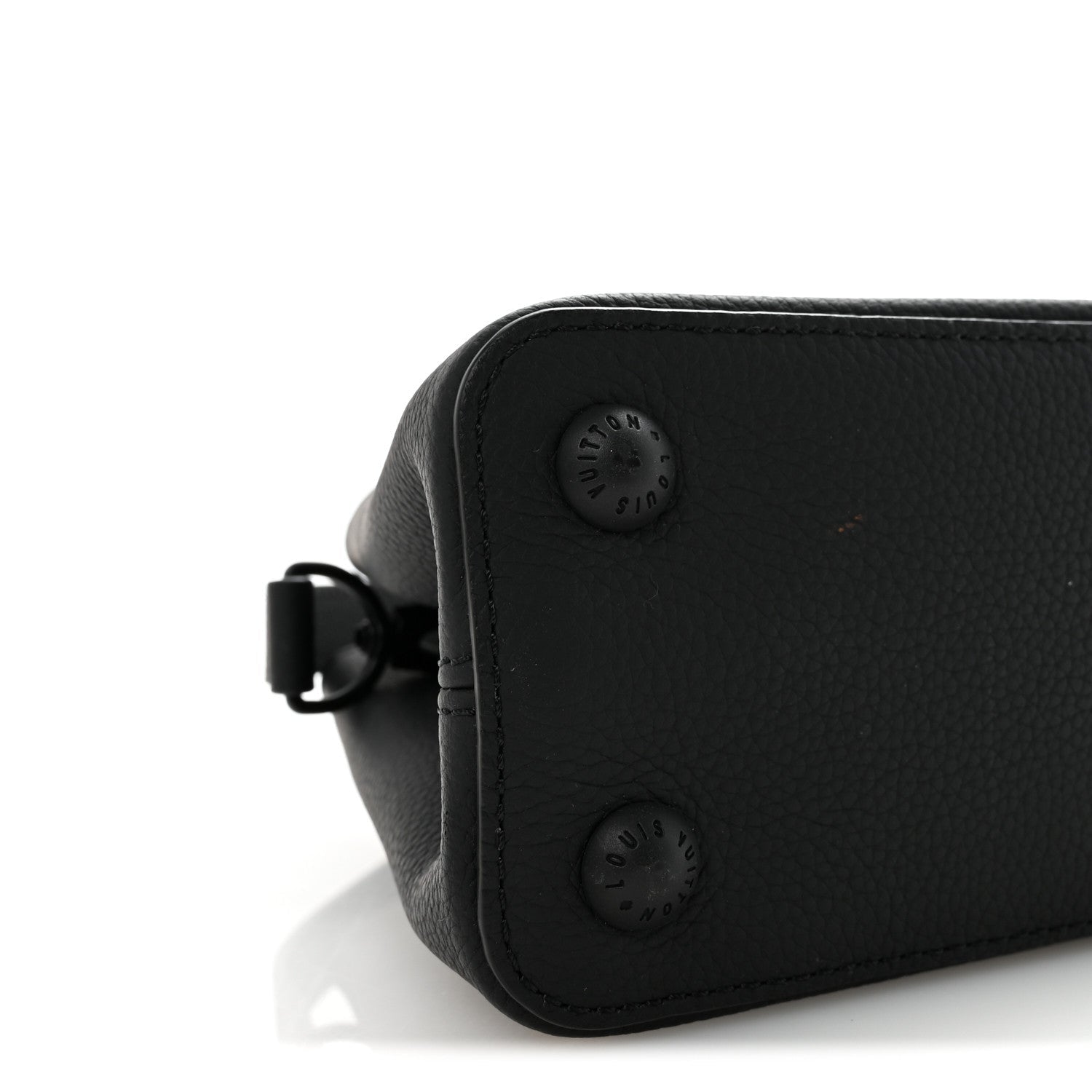 Louis Vuitton Taurillon Capucines East West MM Matte Black