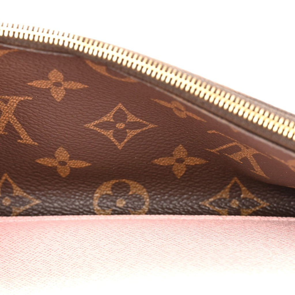 Louis Vuitton Monogram Emilie Wallet Rose Ballerine