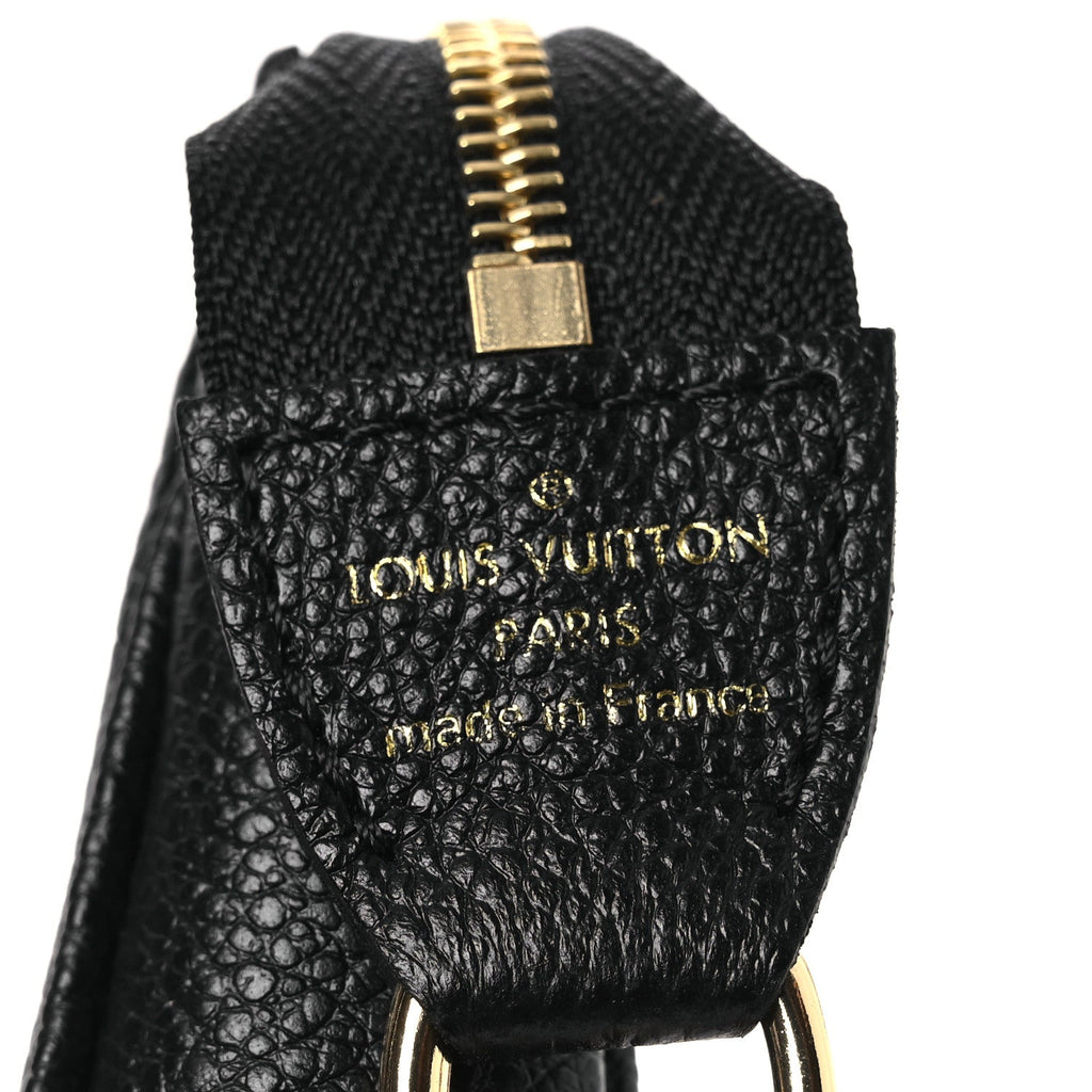 Louis Vuitton Empreinte Monogram Giant Mini Pochette Accessories Black