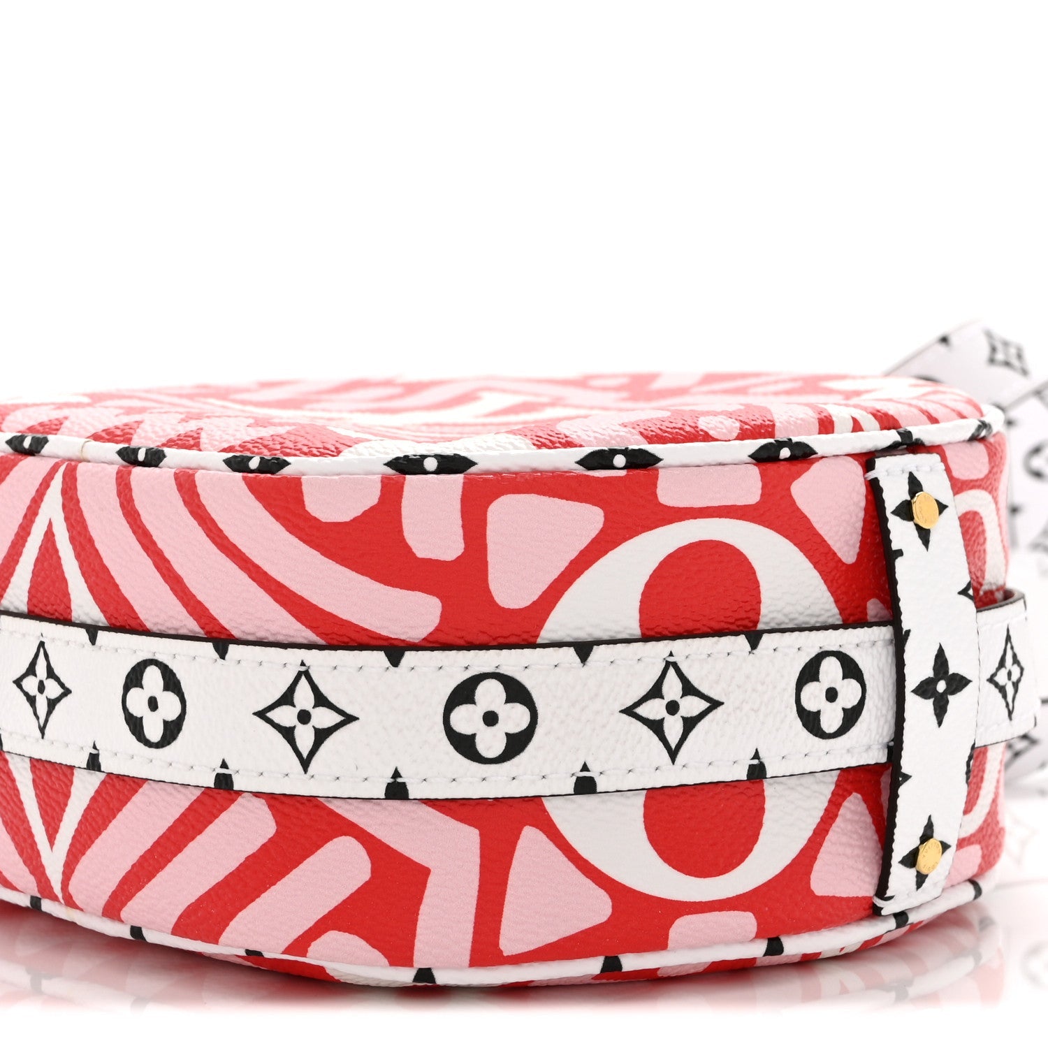 Louis Vuitton Monogram Giant Crafty Boite Chapeau Souple PM Rouge Rose Creme