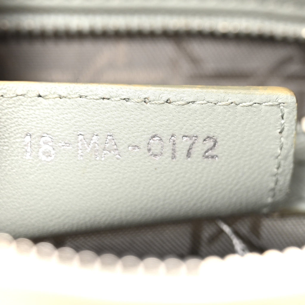 Christian Dior Lambskin Cannage Medium Lady Dior Green