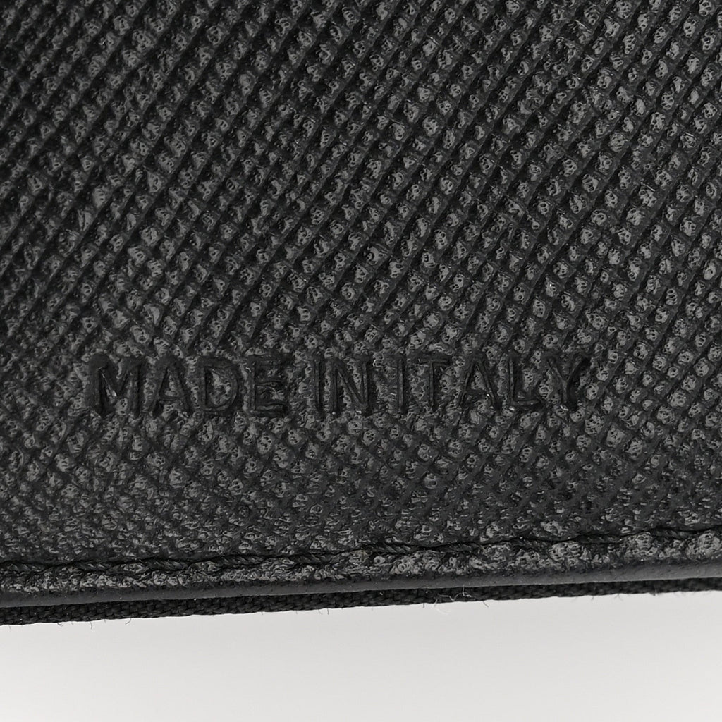 Prada Tessuto Nylon Tri-Fold Compact Wallet  Black