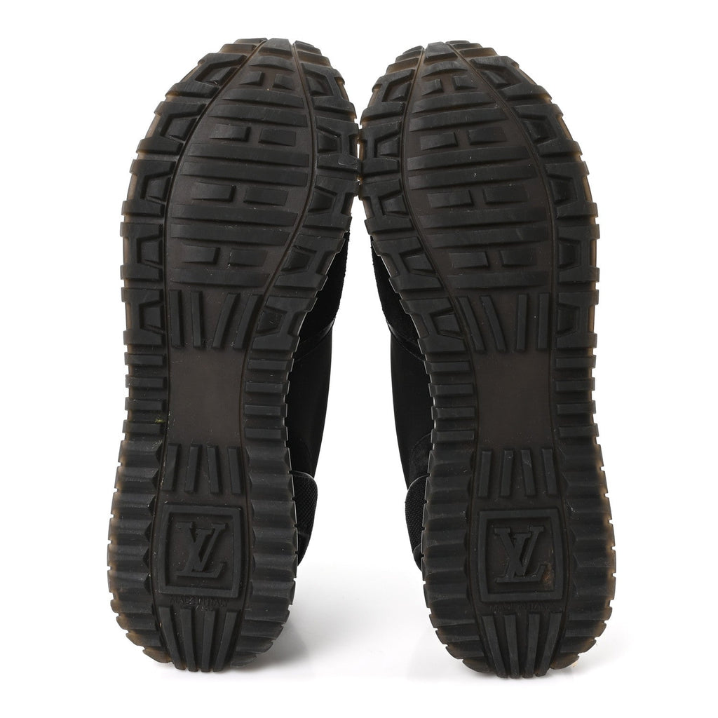 Louis Vuitton Calfskin Run Away Sneakers 38.5 Black