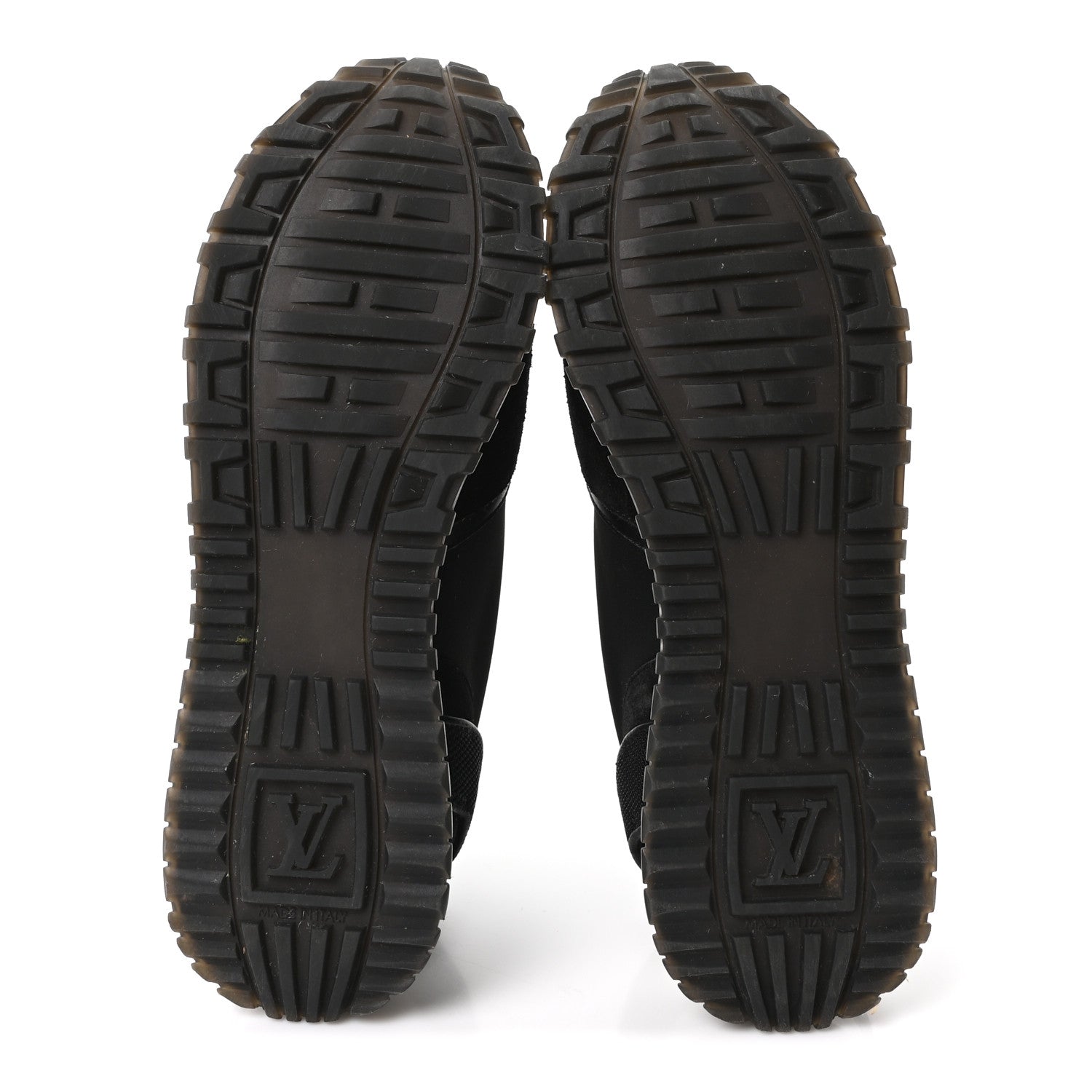 Louis Vuitton Calfskin Run Away Sneakers 38.5 Black