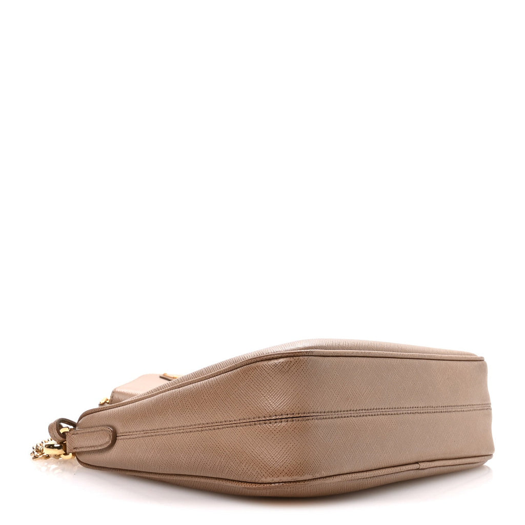 Prada Saffiano Lux Re-Edition 2005 Shoulder Bag Cammeo