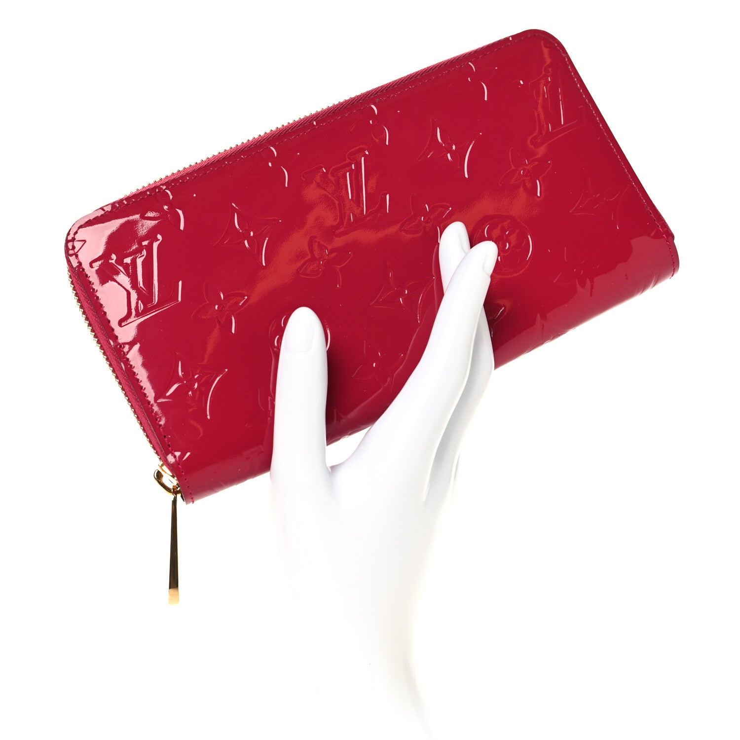 Louis Vuitton Vernis Zippy Wallet Fuchsia