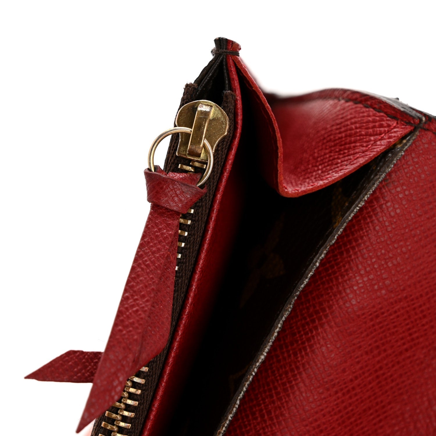 Louis Vuitton Monogram Emilie Wallet Red