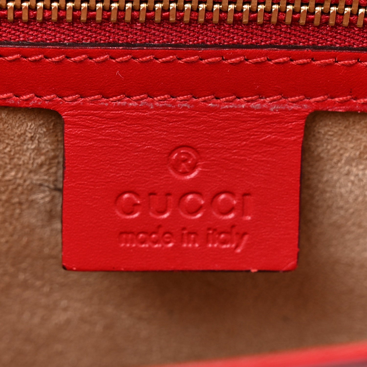 Gucci Calfskin Small Sylvie Shoulder Bag Hibiscus Red