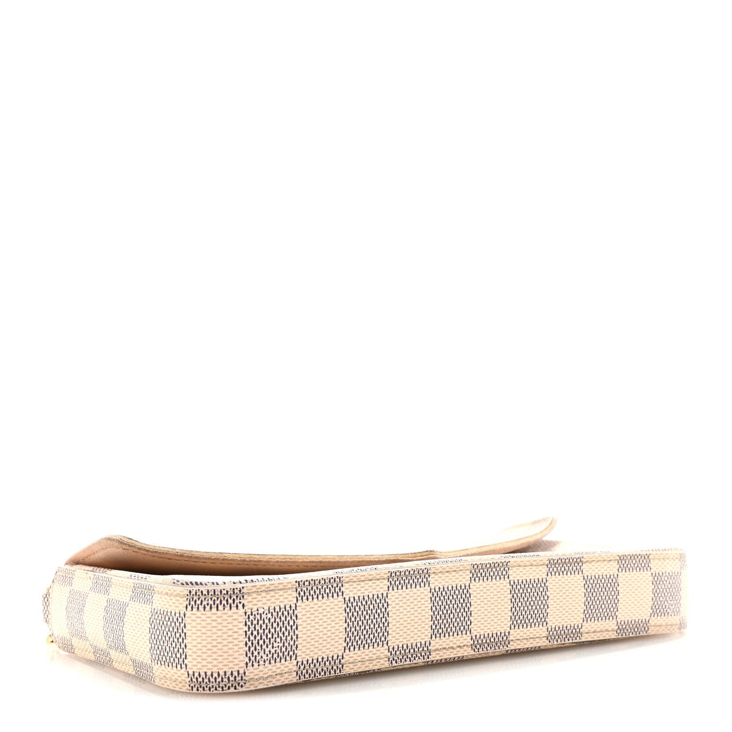 Louis Vuitton Damier Azur Pochette Felicie Chain Wallet Rose Ballerine