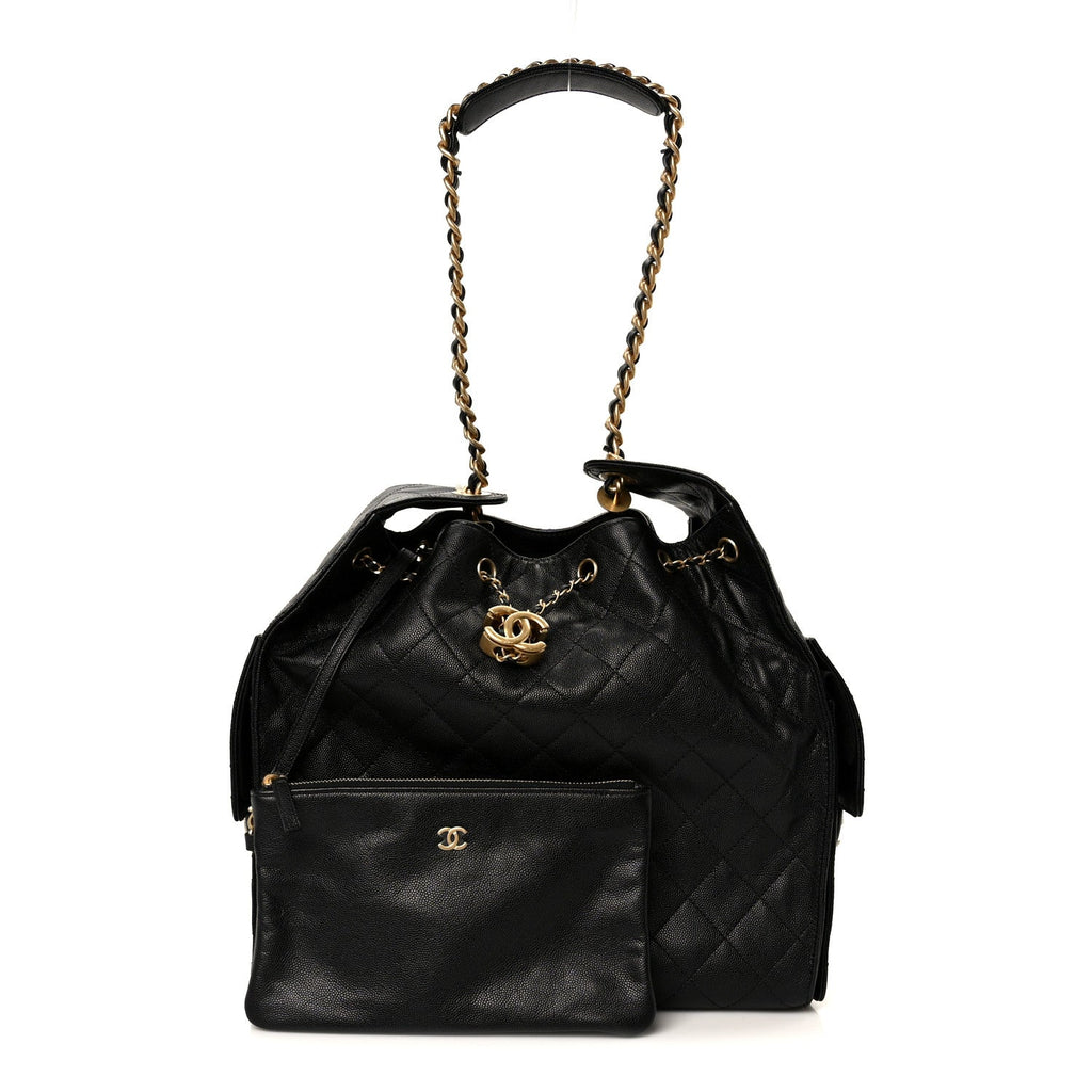 Chanel Caviar Quilted Medium Chanel 25 Handbag Black