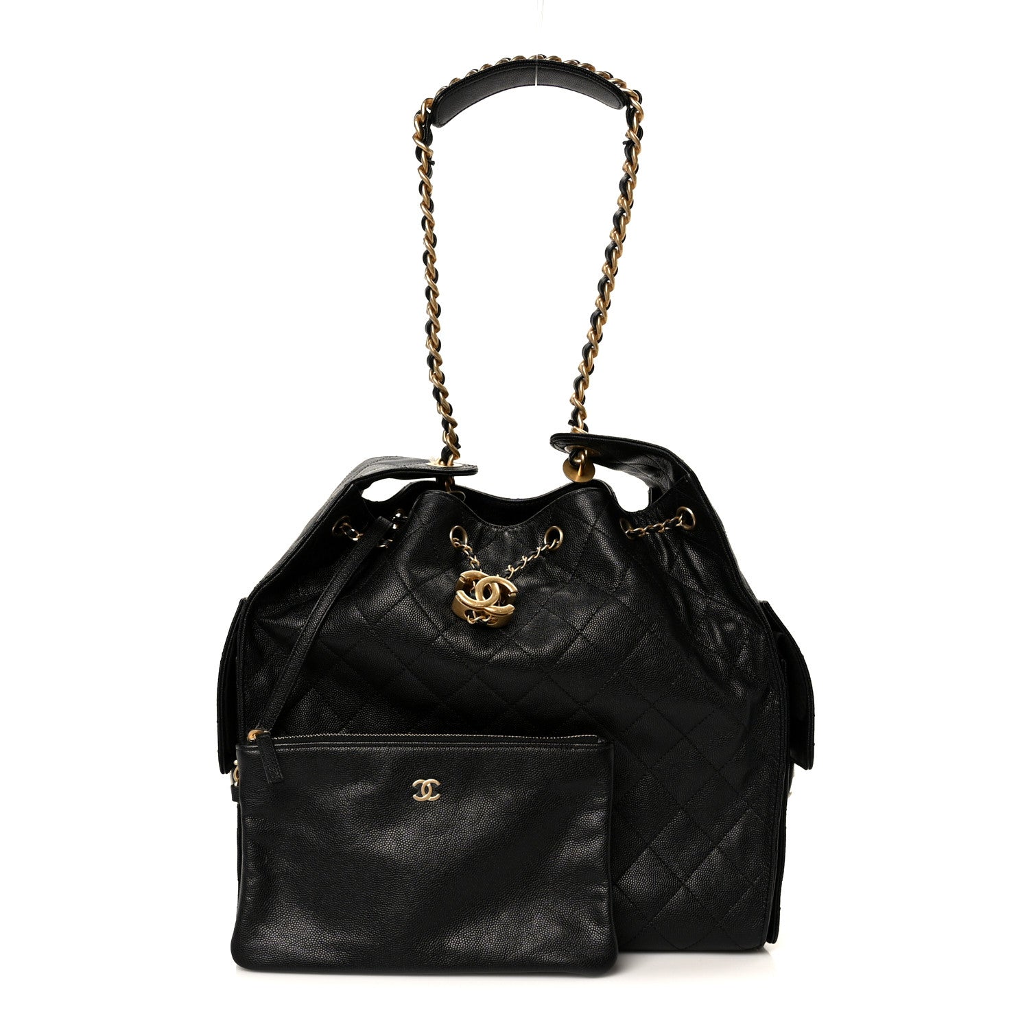 Chanel Caviar Quilted Medium Chanel 25 Handbag Black