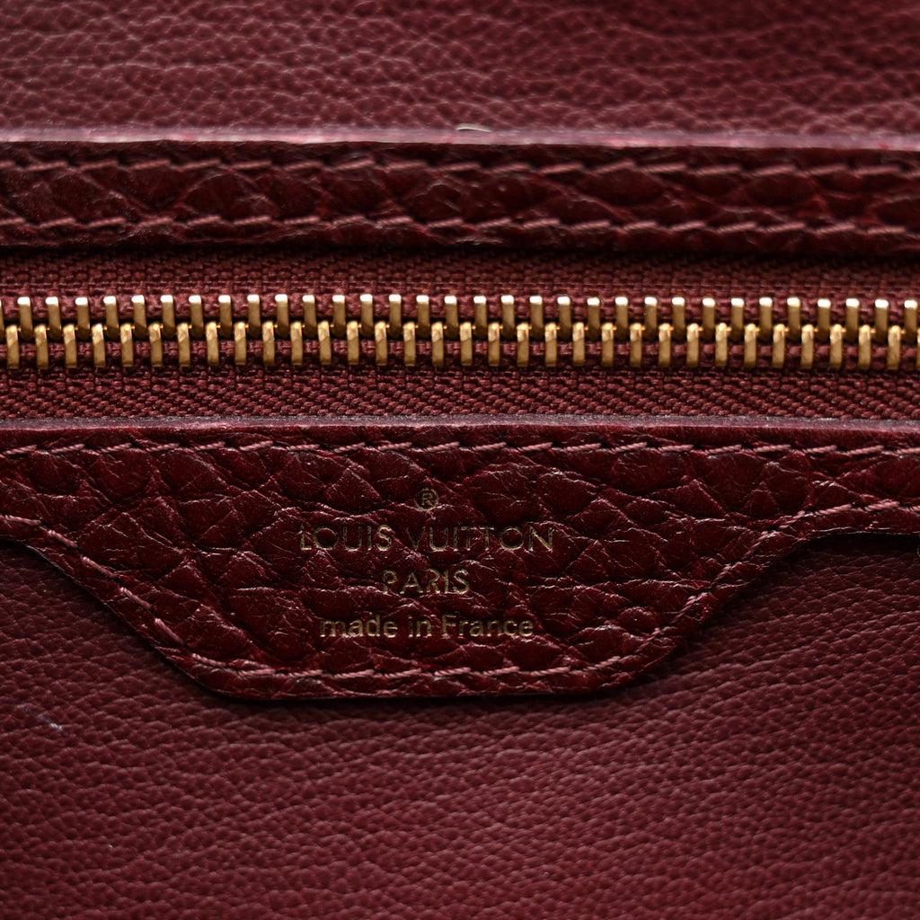 Louis Vuitton Ostrich Lizard Majestueux Tote MM Bordeaux