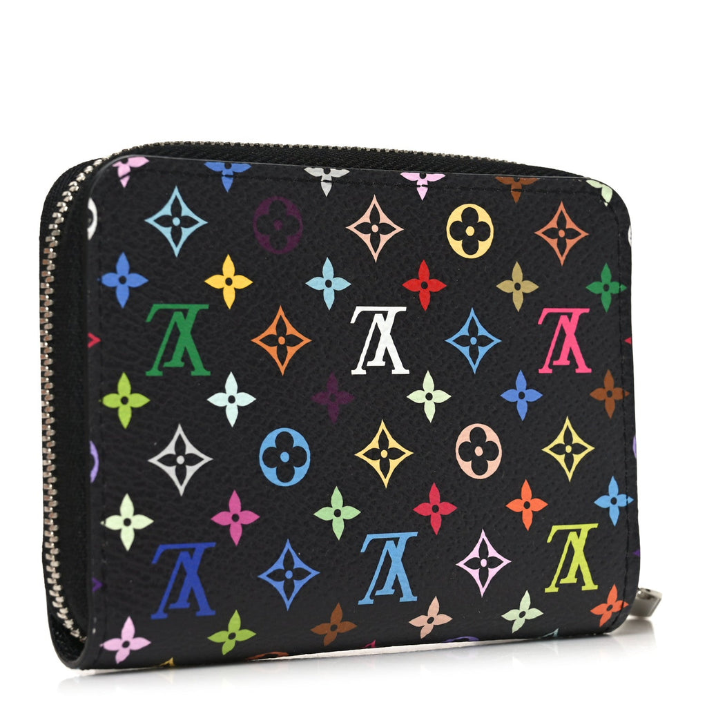 Louis Vuitton LV x TM Monogram Multicolor Zippy Coin Purse Black