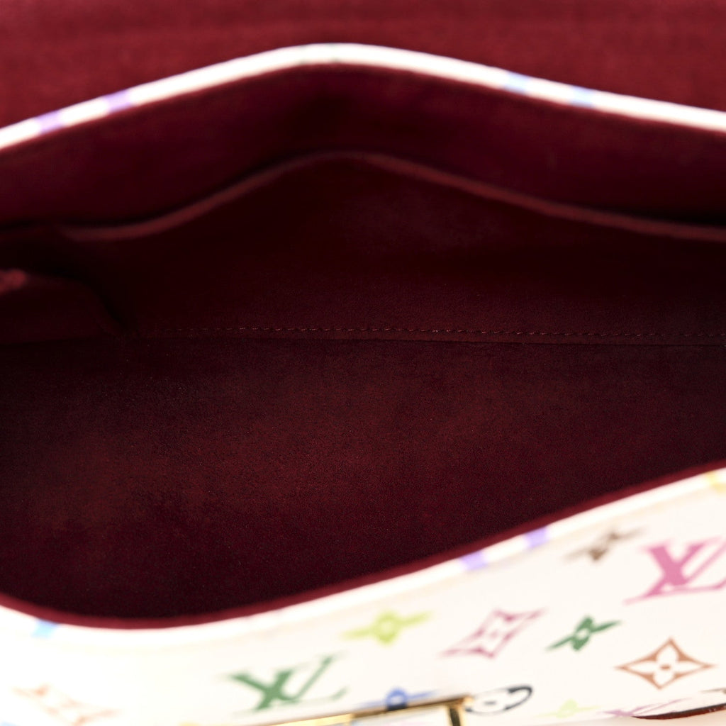 Louis Vuitton Monogram Multicolor Beverly MM White