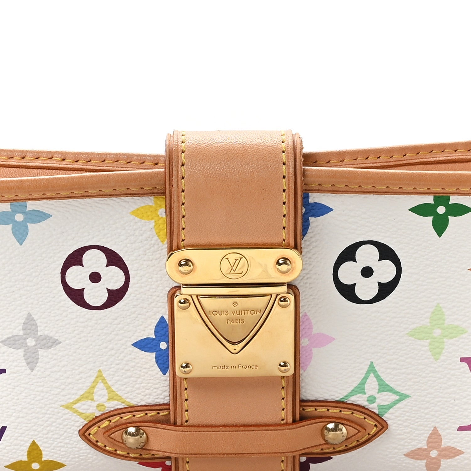 Louis Vuitton Monogram Multicolor Shirley White