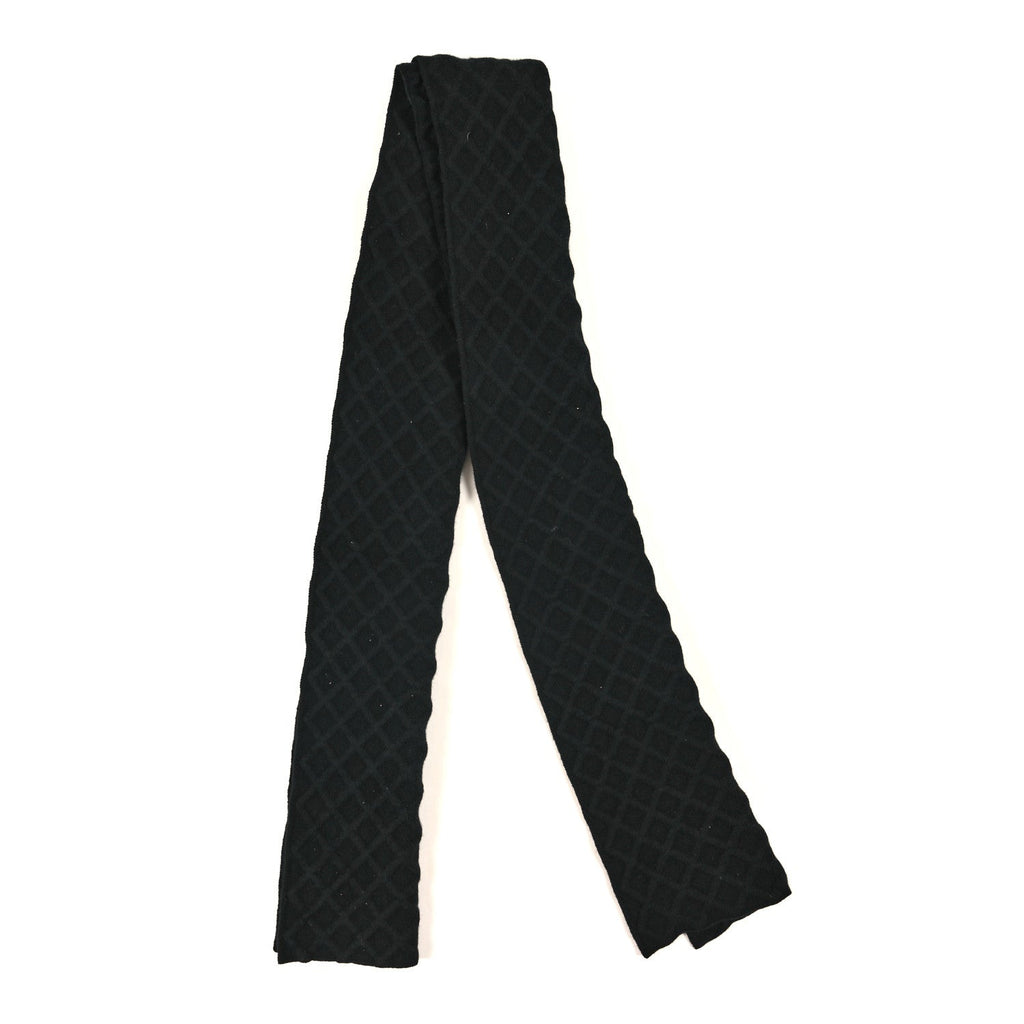 Cashmere Quilted Scarf Black