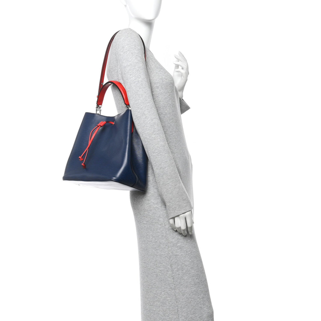 Louis Vuitton Epi Neonoe Indigo Coquelicot