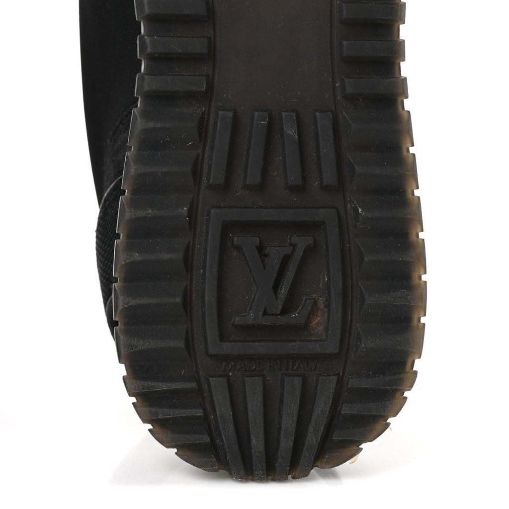Louis Vuitton Calfskin Run Away Sneakers 38.5 Black