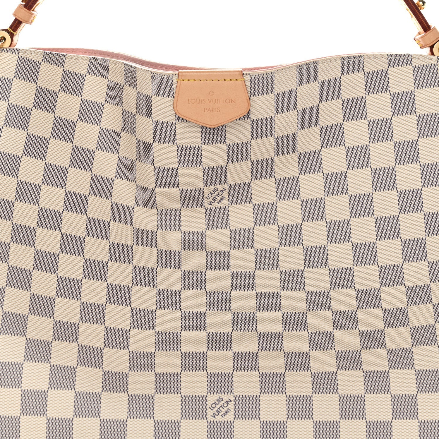 Louis Vuitton Damier Azur Graceful MM Rose Ballerine