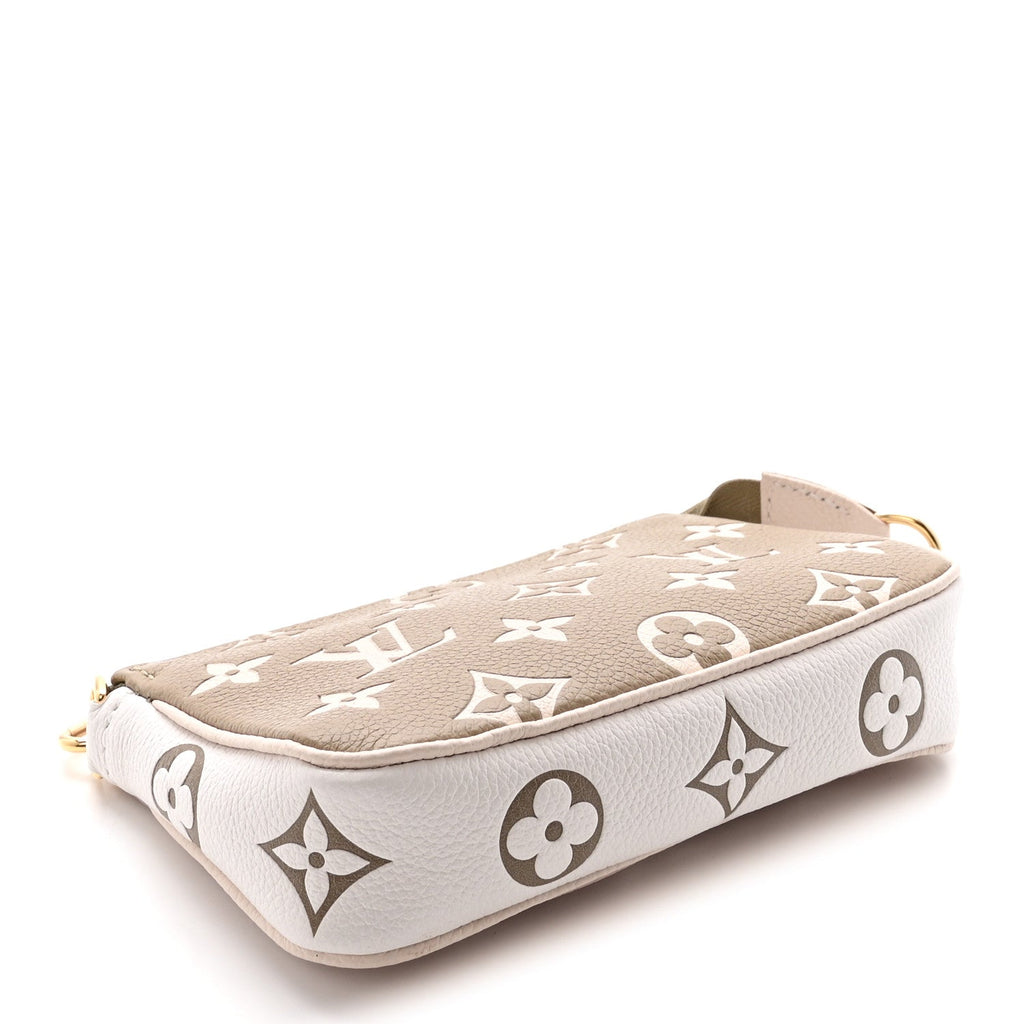 Louis Vuitton Empreinte Spring in the City Mini Pochette Accessories Kaki Beige Cream