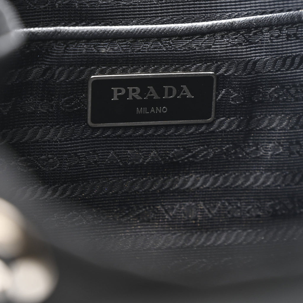 Prada Tessuto Nylon Saffiano Medium Backpack Black