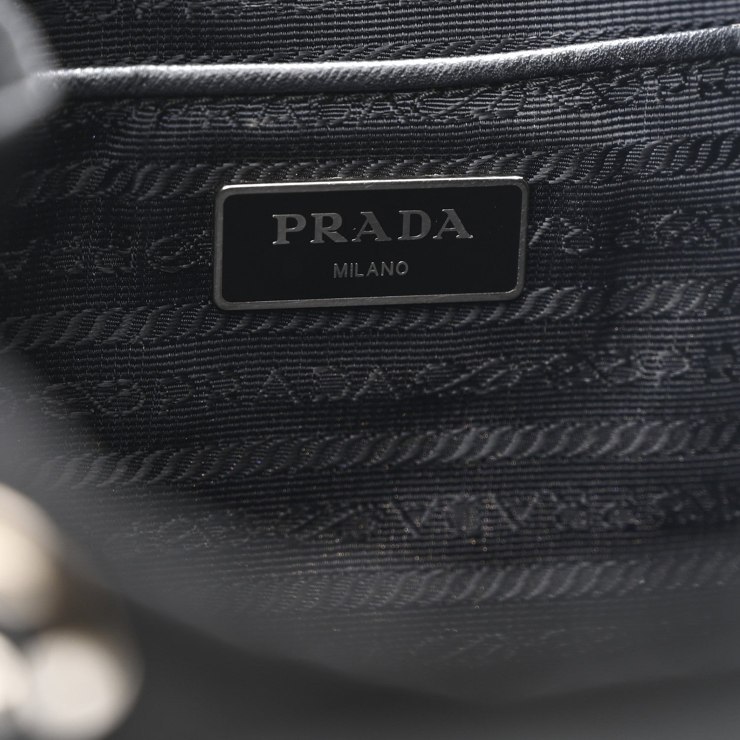 Prada Tessuto Nylon Saffiano Medium Backpack Black