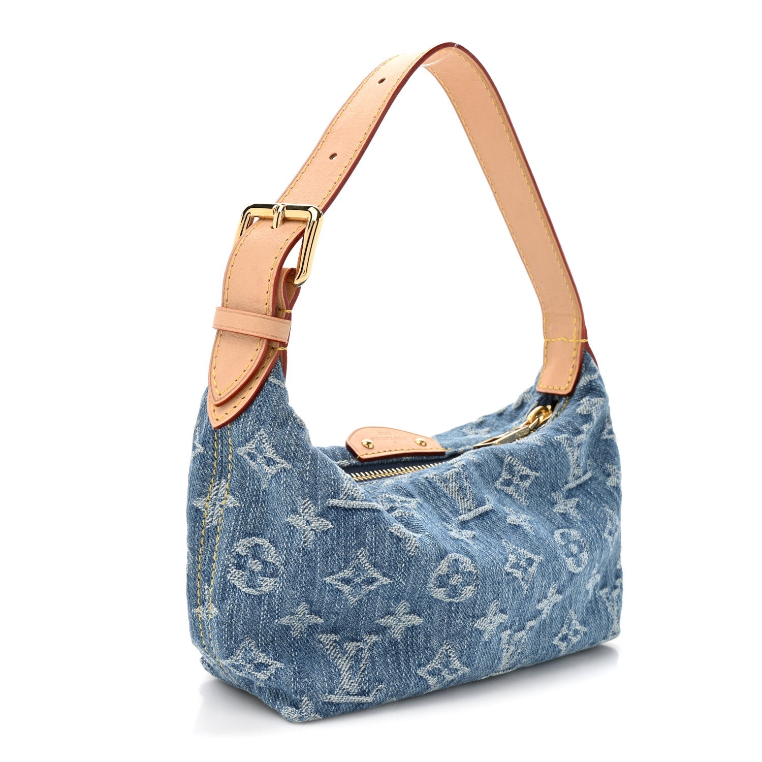 Louis Vuitton Monogram Denim Hills Pochette Blue