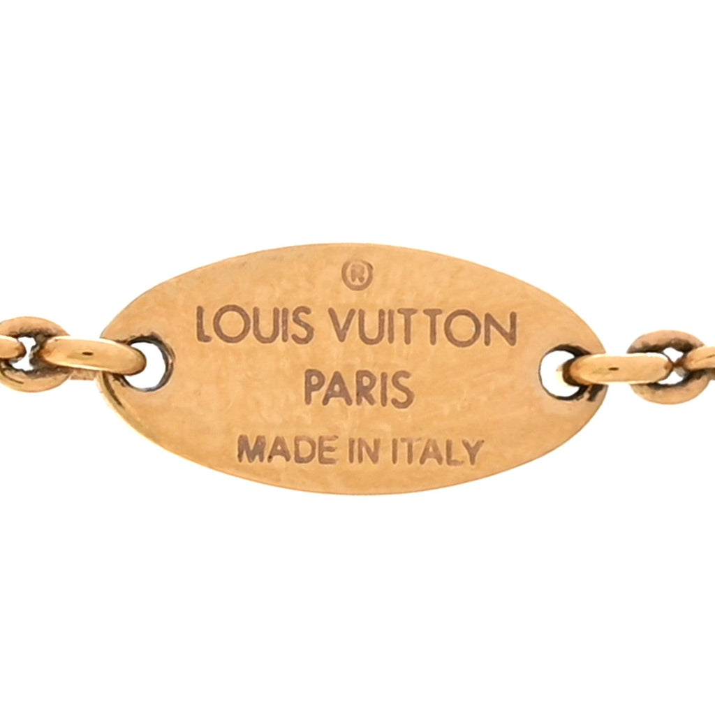 Louis Vuitton Essential V Necklace Gold