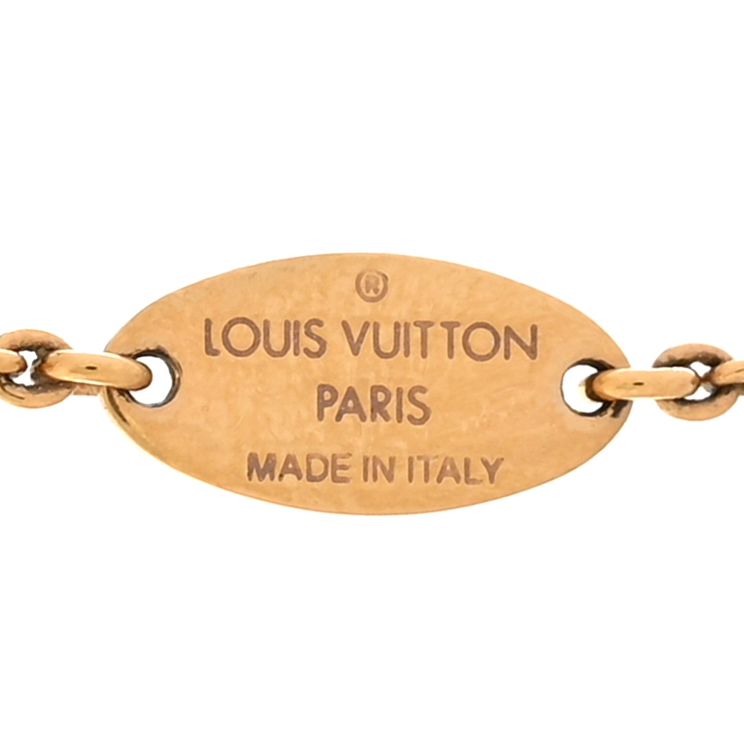 Louis Vuitton Essential V Necklace Gold