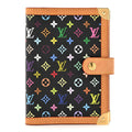 Louis Vuitton Monogram Multicolor Small Ring Agenda Cover Black