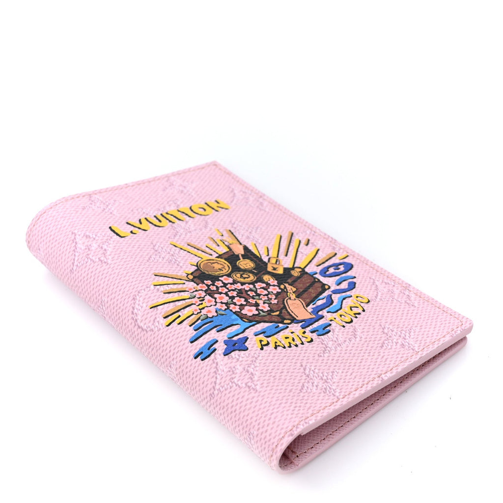 Louis Vuitton Monogram Paris Tokyo Pocket Organizer NM Pink
