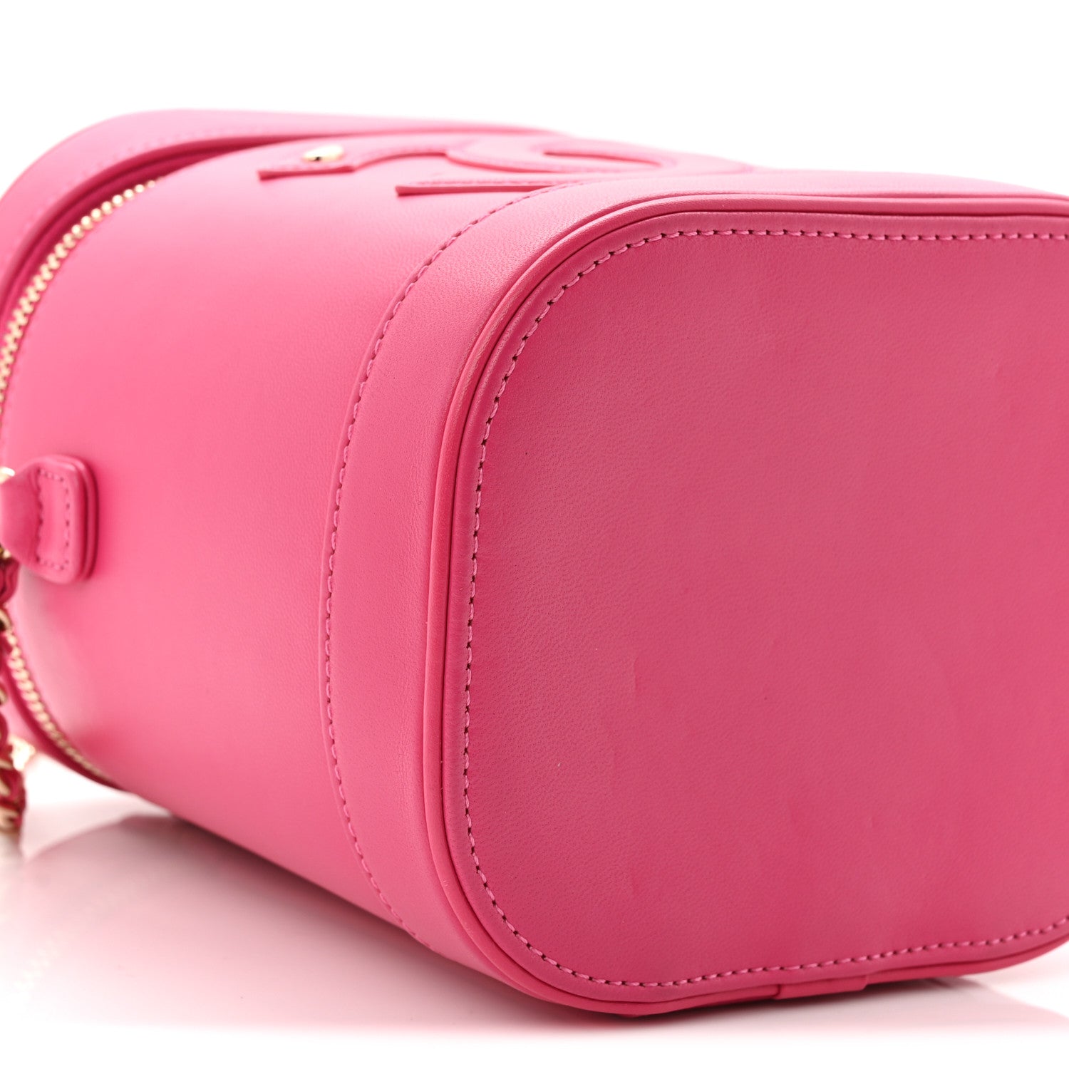 Chanel Lambskin Timeless Vanity Cosmetic Case Pink