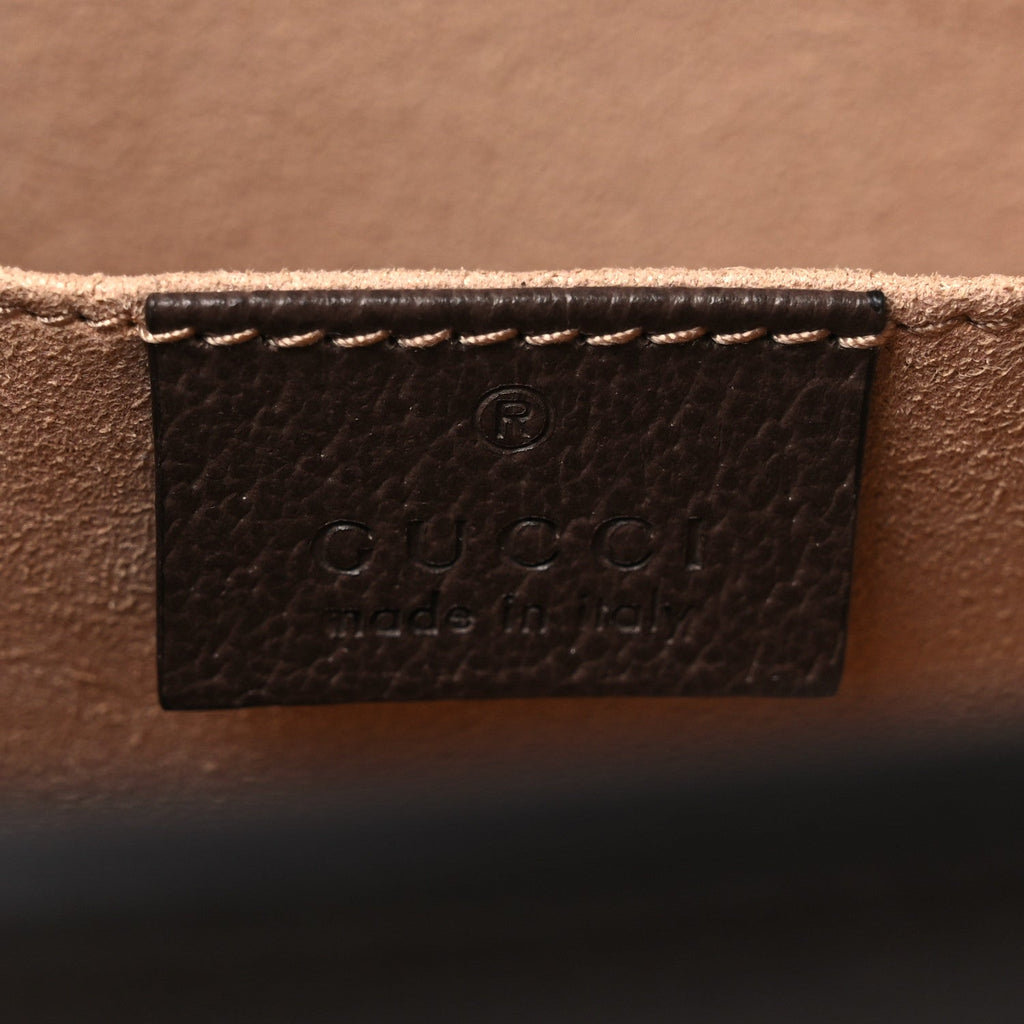 Gucci GG Supreme Monogram Web Ophidia Pouch Brown