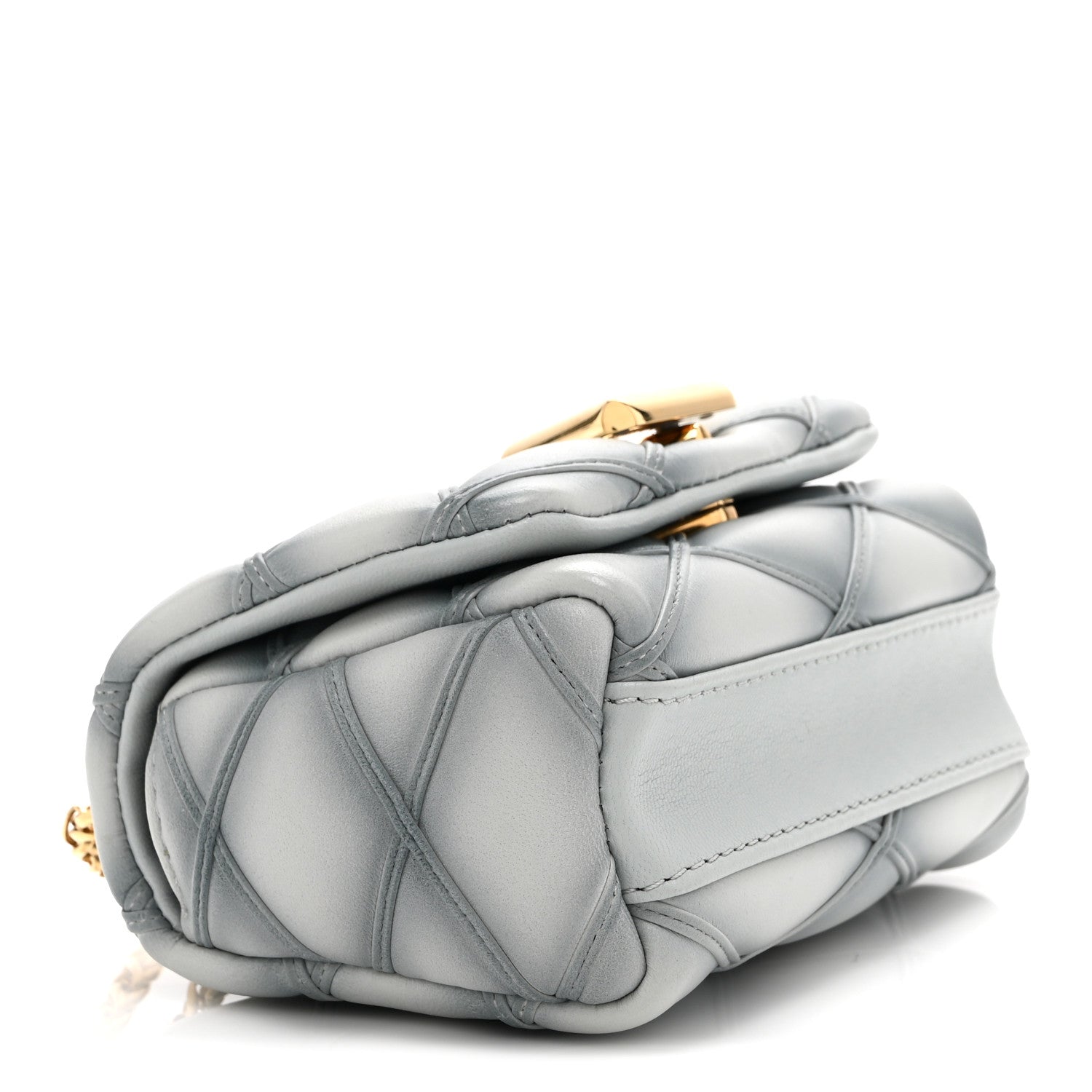 Louis Vuitton Lambskin Malletage Pico GO-14 Ecume Gray