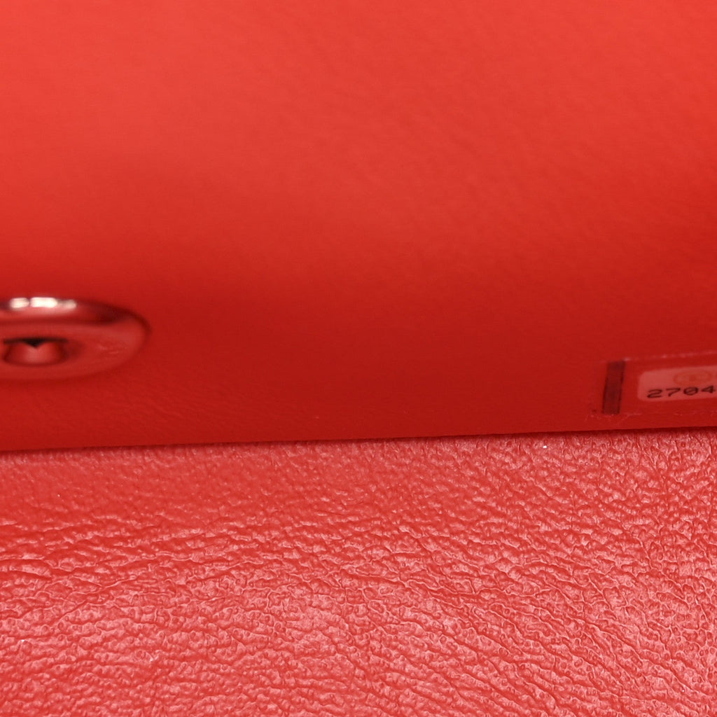 Chanel Lambskin Quilted Mini Square Flap Red