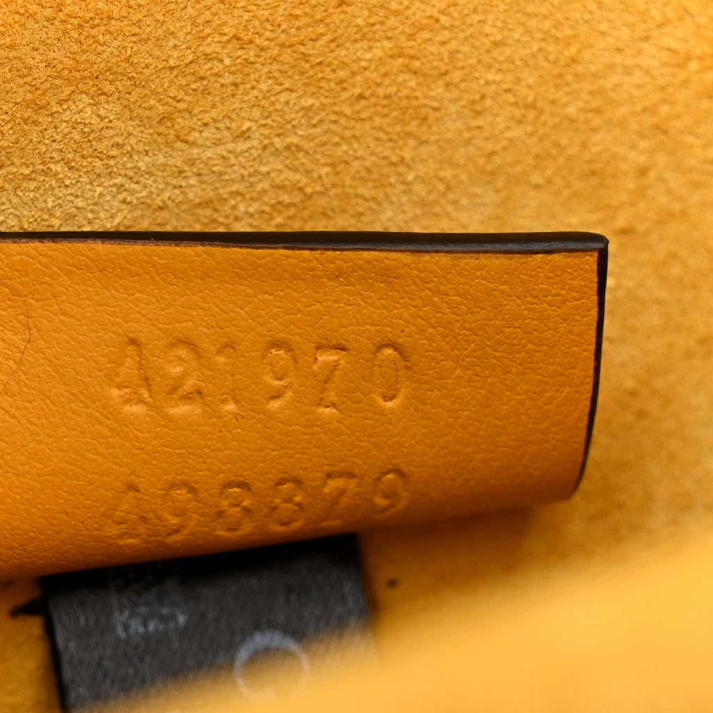 Gucci GG Supreme Monogram Mini Dionysus Shoulder Bag Yellow