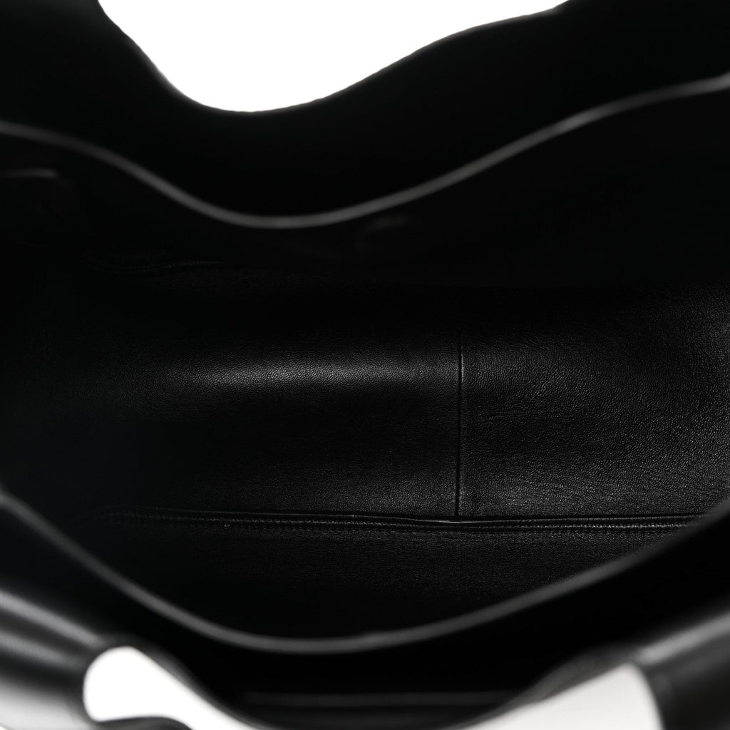 Prada Vitello Daino Soft Large Dynamique Tote Black