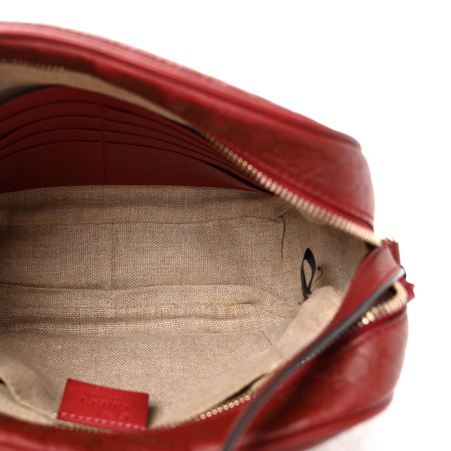 Gucci Microguccissima Mini Bree Messenger Bag Red