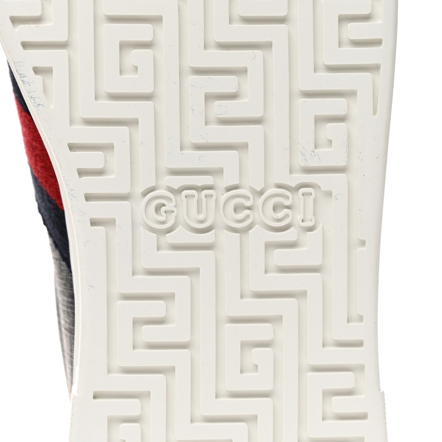 Gucci GG Supreme Monogram Ayers Web Mens New Ace Sneakers 8 Dark Blue