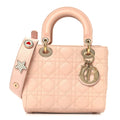 Christian Dior Lambskin Cannage Small My ABCDior Lady Dior Light Pink