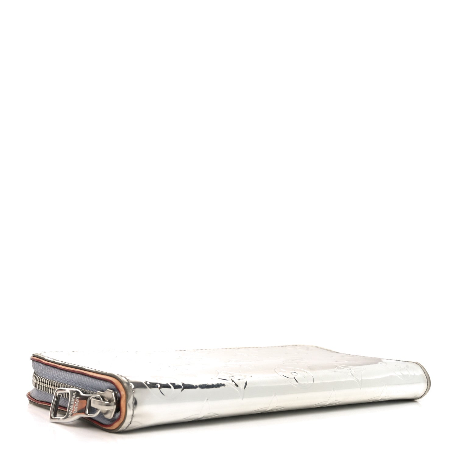 Louis Vuitton Monogram Mirror Zippy Wallet Silver