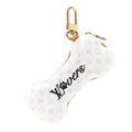 Louis Vuitton Monogram Bone Lovers Bag Charm Key Holder White