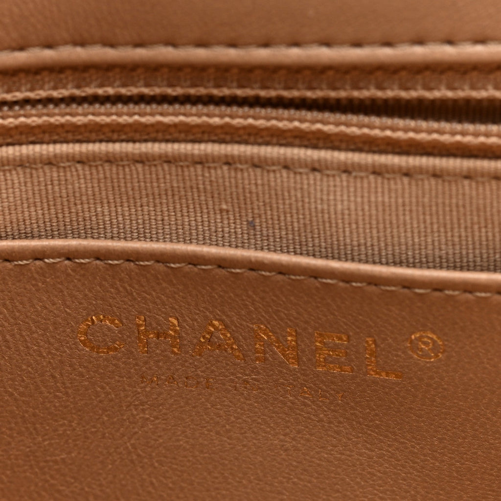 Chanel Lambskin Quilted Large CC Funky Town Flap Beige