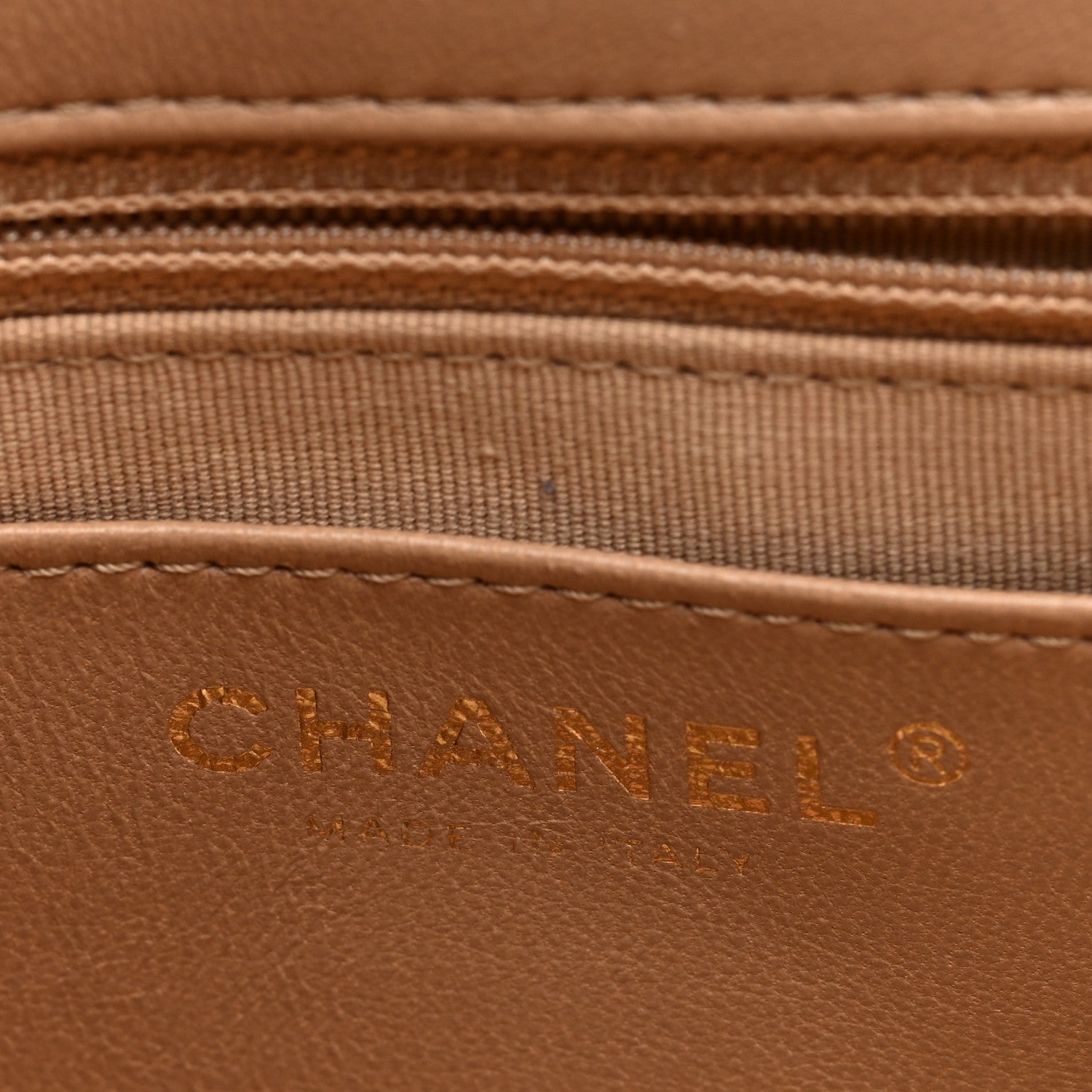 Chanel Lambskin Quilted Large CC Funky Town Flap Beige