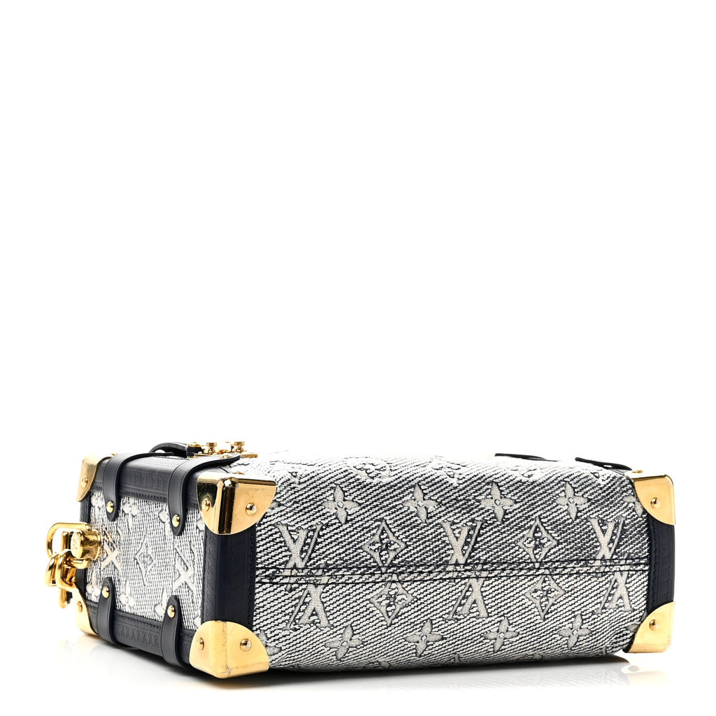 Louis Vuitton Monoglam Side Trunk MM Blue