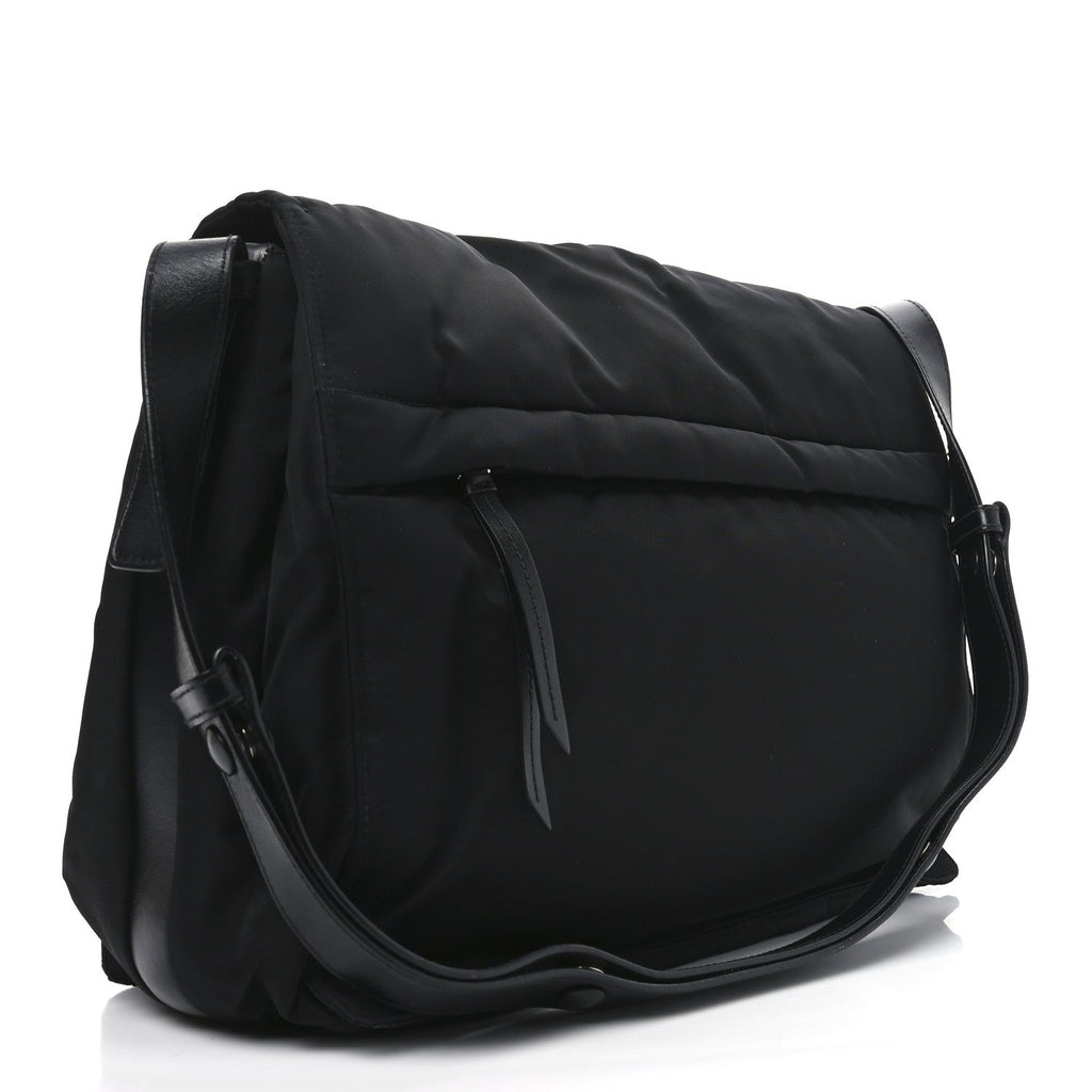 Prada Re-Nylon Padded Large Traveller Black