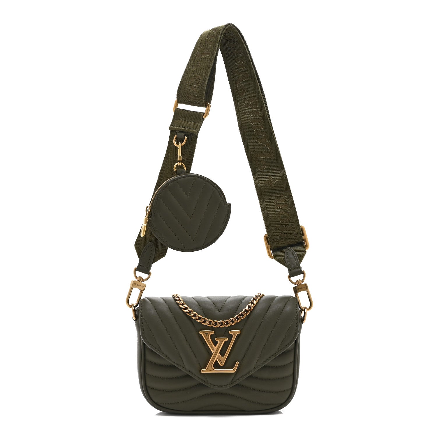 Louis Vuitton Calfskin New Wave Multi Pochette Kaki